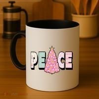 Peace Christmas Cute Holiday Gift Coffee Mug thumb 4
