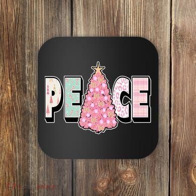 Peace Christmas Cute Holiday Gift Coaster