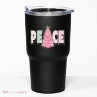 Peace Christmas Cute Holiday Gift Tumbler thumb 0