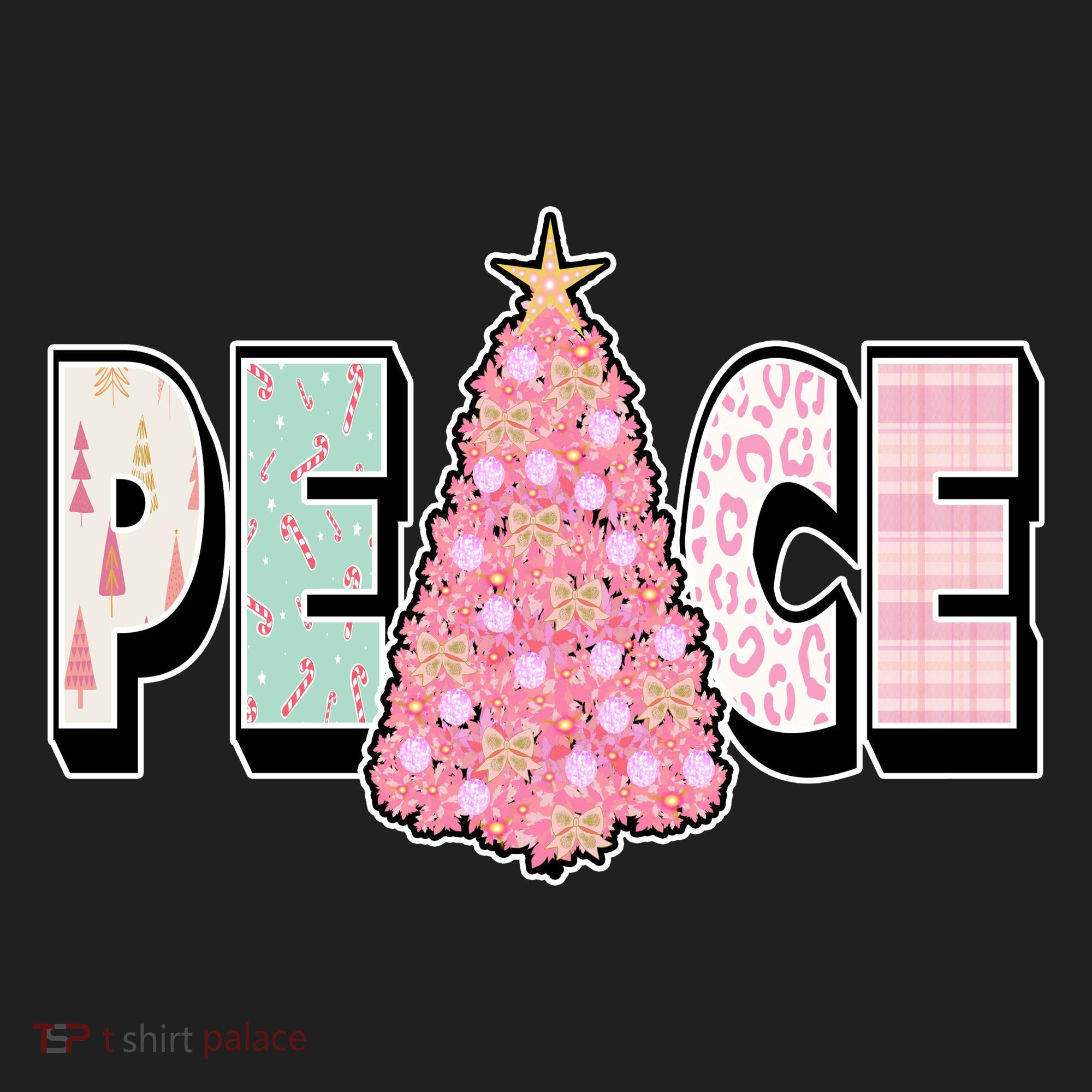 Peace Christmas Cute Holiday Gift Tumbler