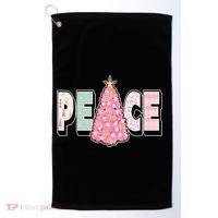 Peace Christmas Cute Holiday Gift Golf Towel thumb 0