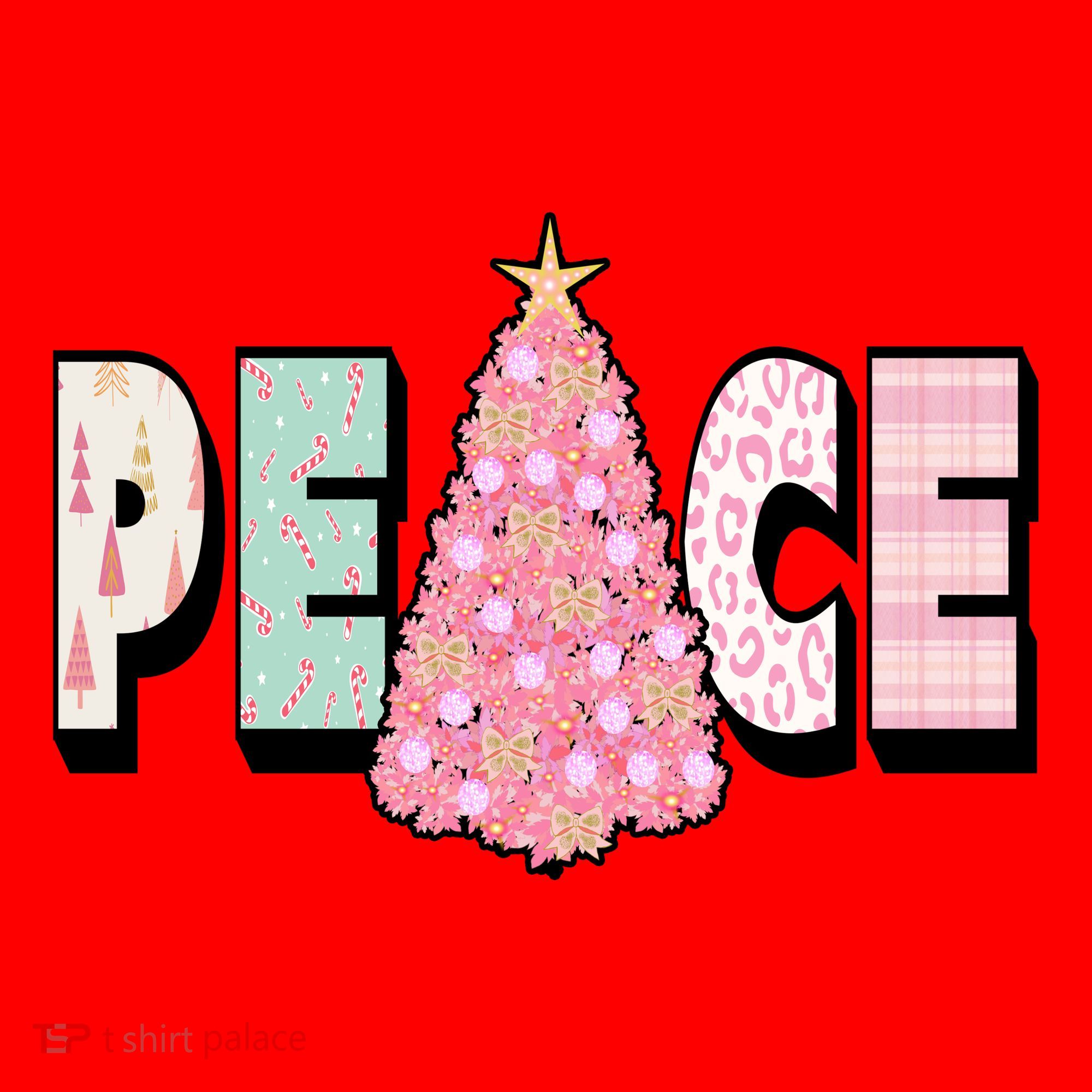 Peace Christmas Cute Holiday Gift Santa Hat