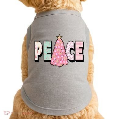 Peace Christmas Cute Holiday Gift Doggie Tank