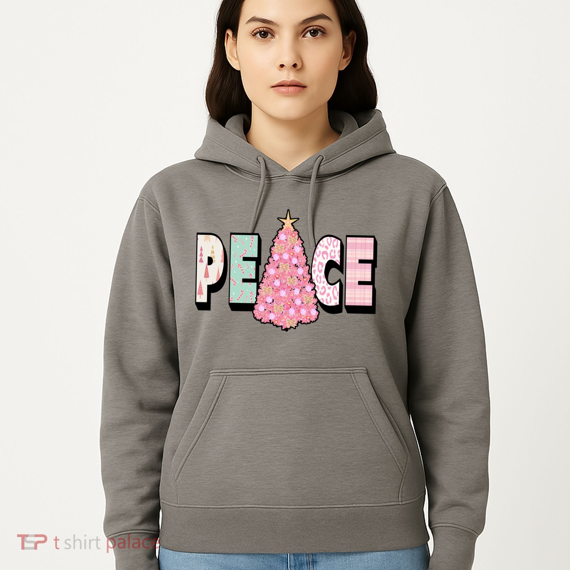 Peace Christmas Cute Holiday Gift Hoodie
