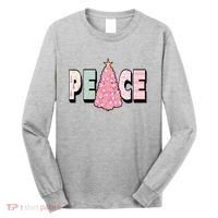 Peace Christmas Cute Holiday Gift Long Sleeve Shirt thumb 0
