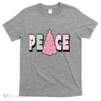 Peace Christmas Cute Holiday Gift T-Shirt thumb 0