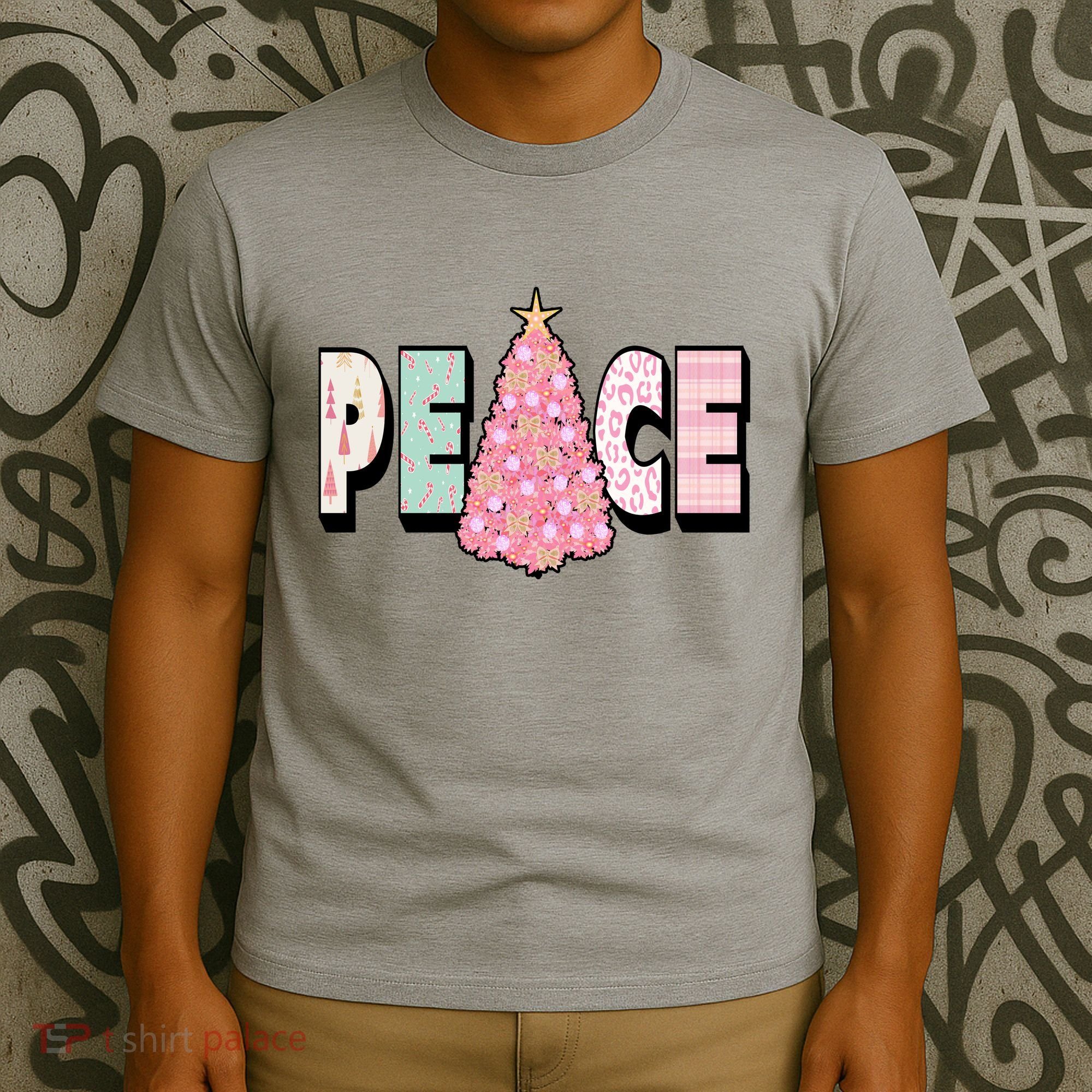 Peace Christmas Cute Holiday Gift T-Shirt