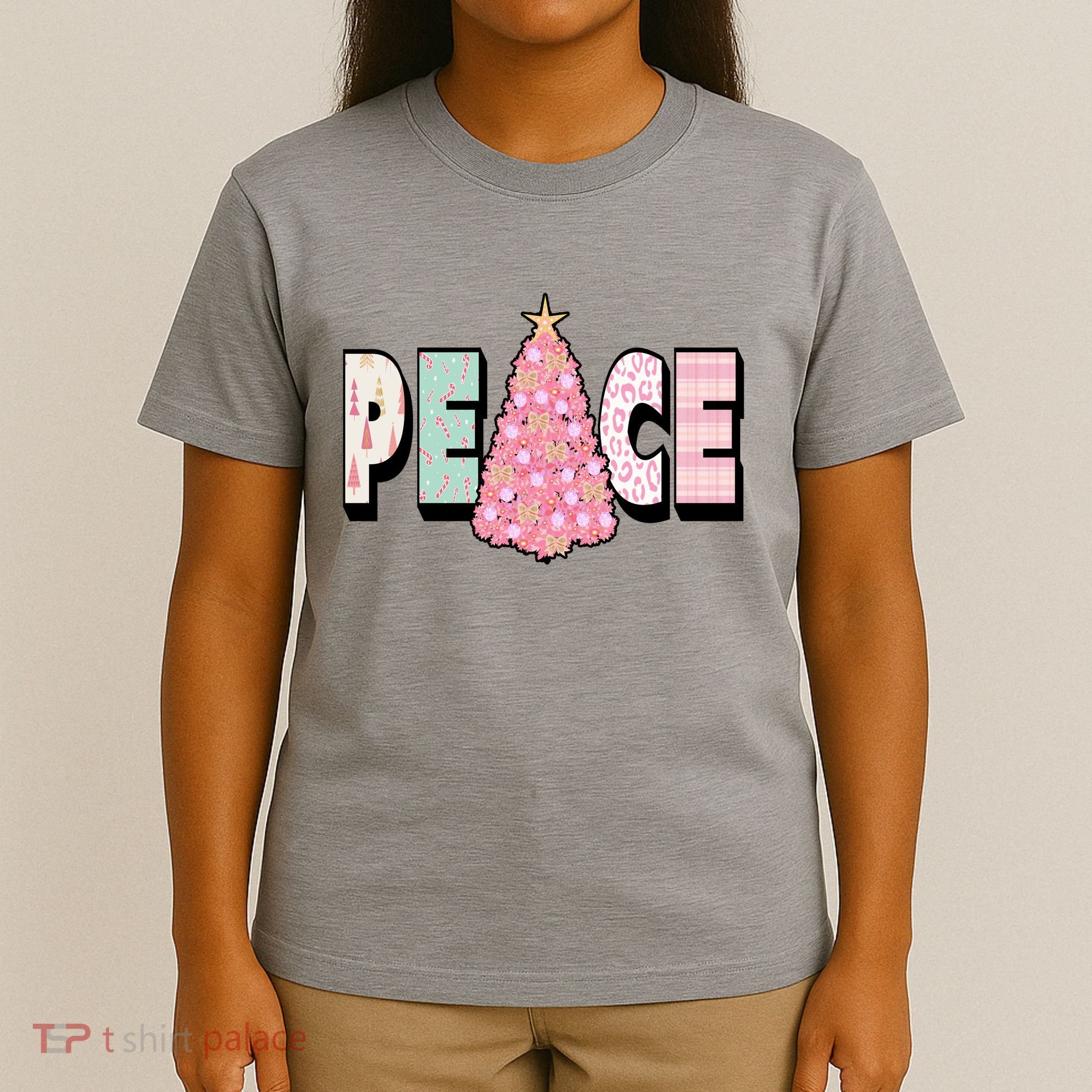 Peace Christmas Cute Holiday Gift T-Shirt
