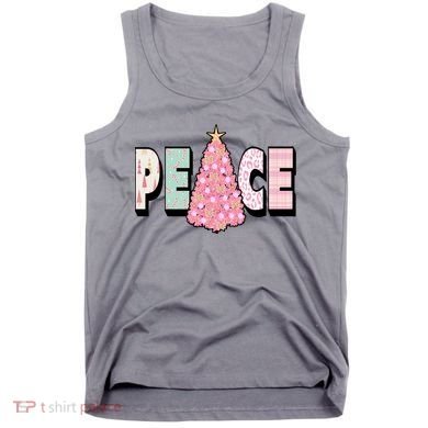 Peace Christmas Cute Holiday Gift Tank Top