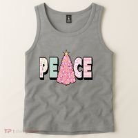Peace Christmas Cute Holiday Gift Tank Top thumb 2