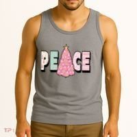 Peace Christmas Cute Holiday Gift Tank Top thumb 3