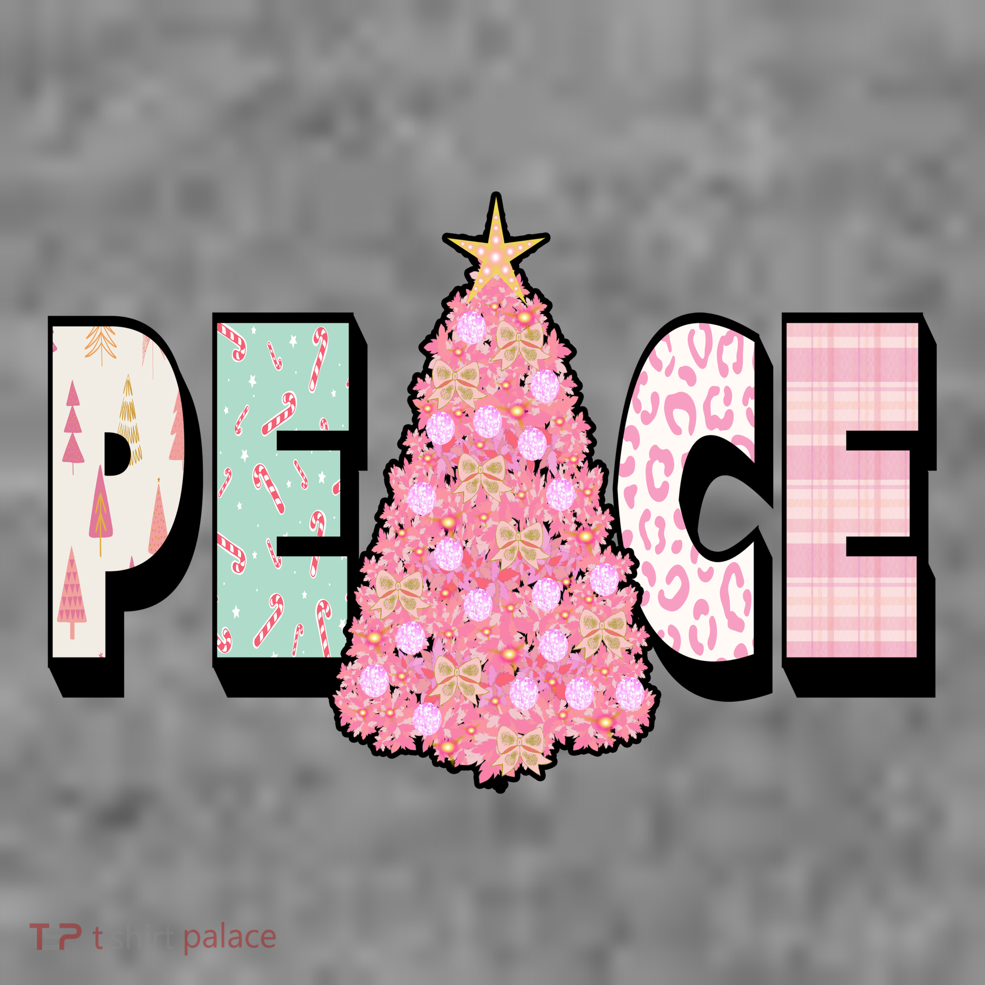 Peace Christmas Cute Holiday Gift Tank Top