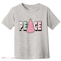 Peace Christmas Cute Holiday Gift Toddler T-Shirt thumb 0