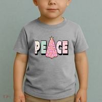 Peace Christmas Cute Holiday Gift Toddler T-Shirt thumb 2