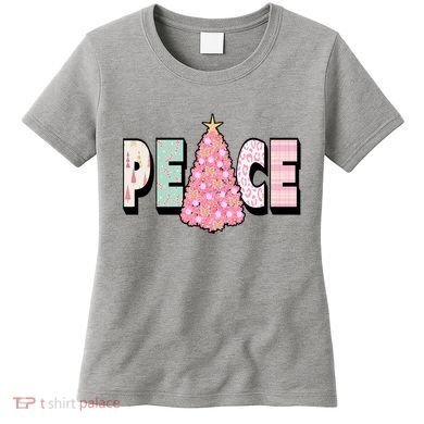 Peace Christmas Cute Holiday Gift Women's T-Shirt