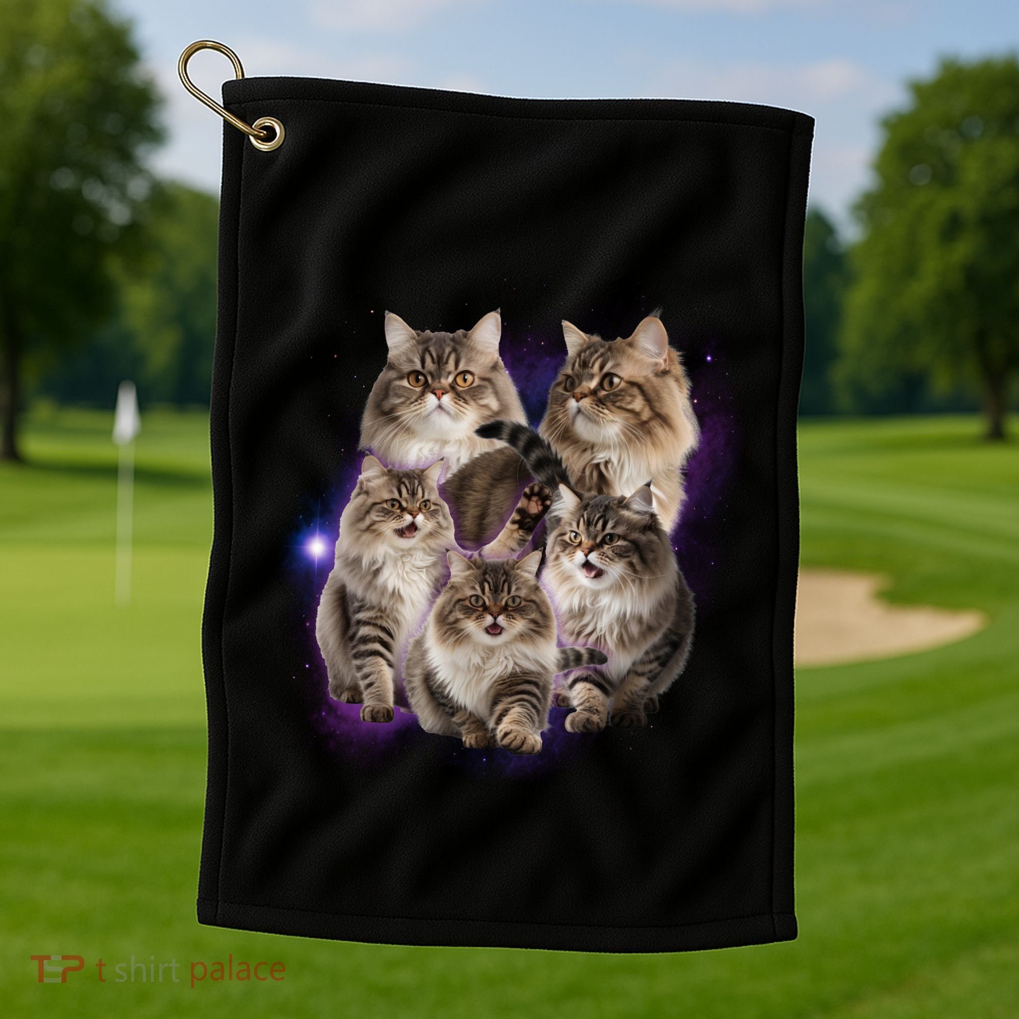 Persian Cats Collage Golf Towel
