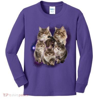 Persian Cats Collage Kids Long Sleeve Shirt