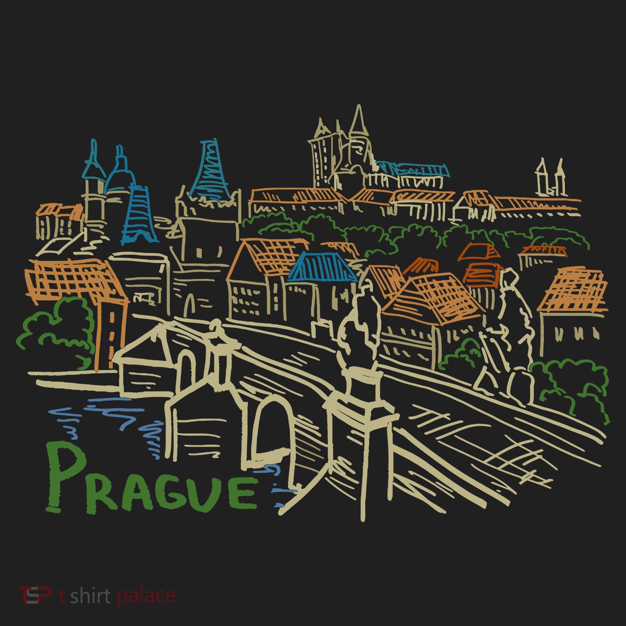 Prague City Charles Bridge Women's Sweatshirt