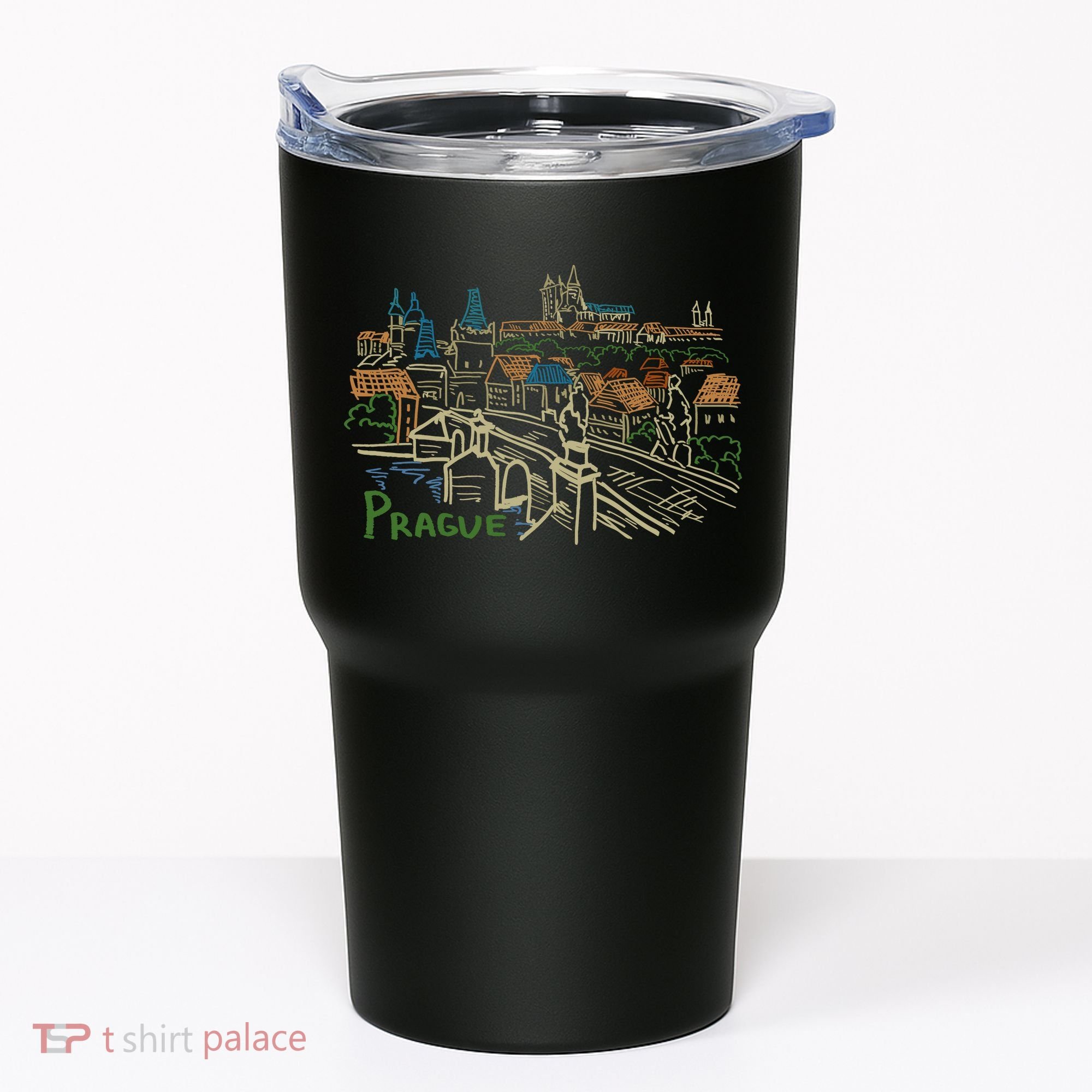 Prague City Charles Bridge Tumbler