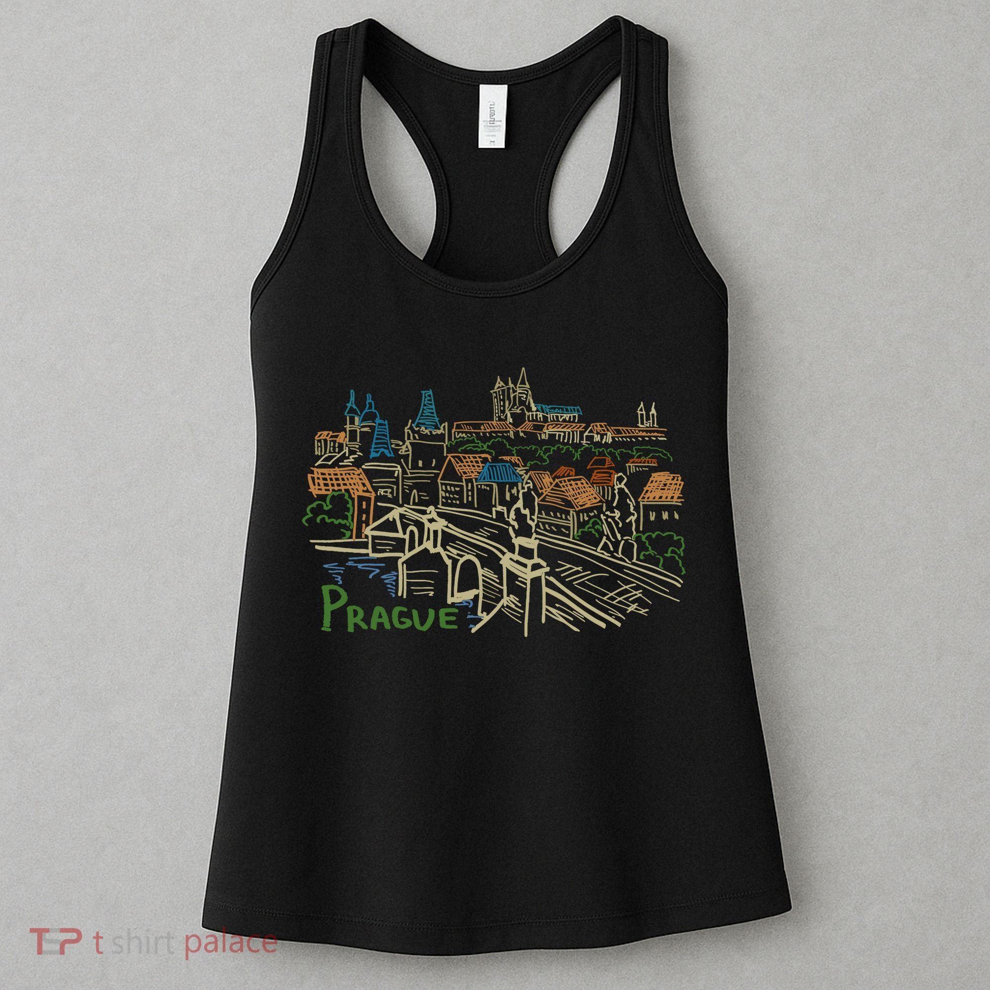 Prague City Charles Bridge Women's Tank Top