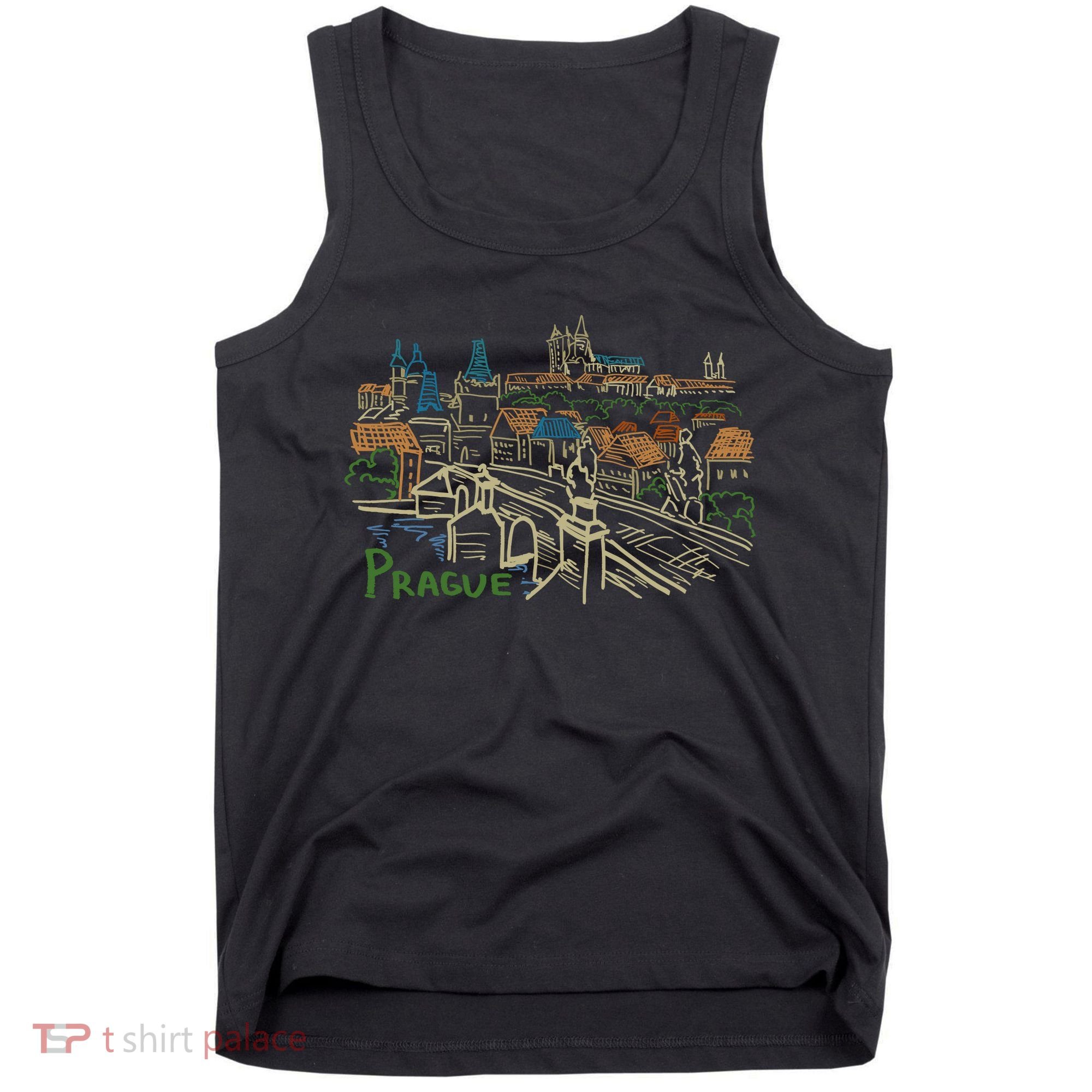 Prague City Charles Bridge Tank Top