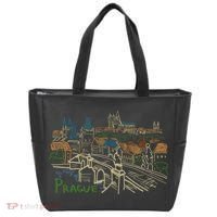 Prague City Charles Bridge Tote Bag thumb 0