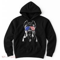 Proud Cane Corso American Flag Sunglasses Patriotic Dog Hoodie thumb 0