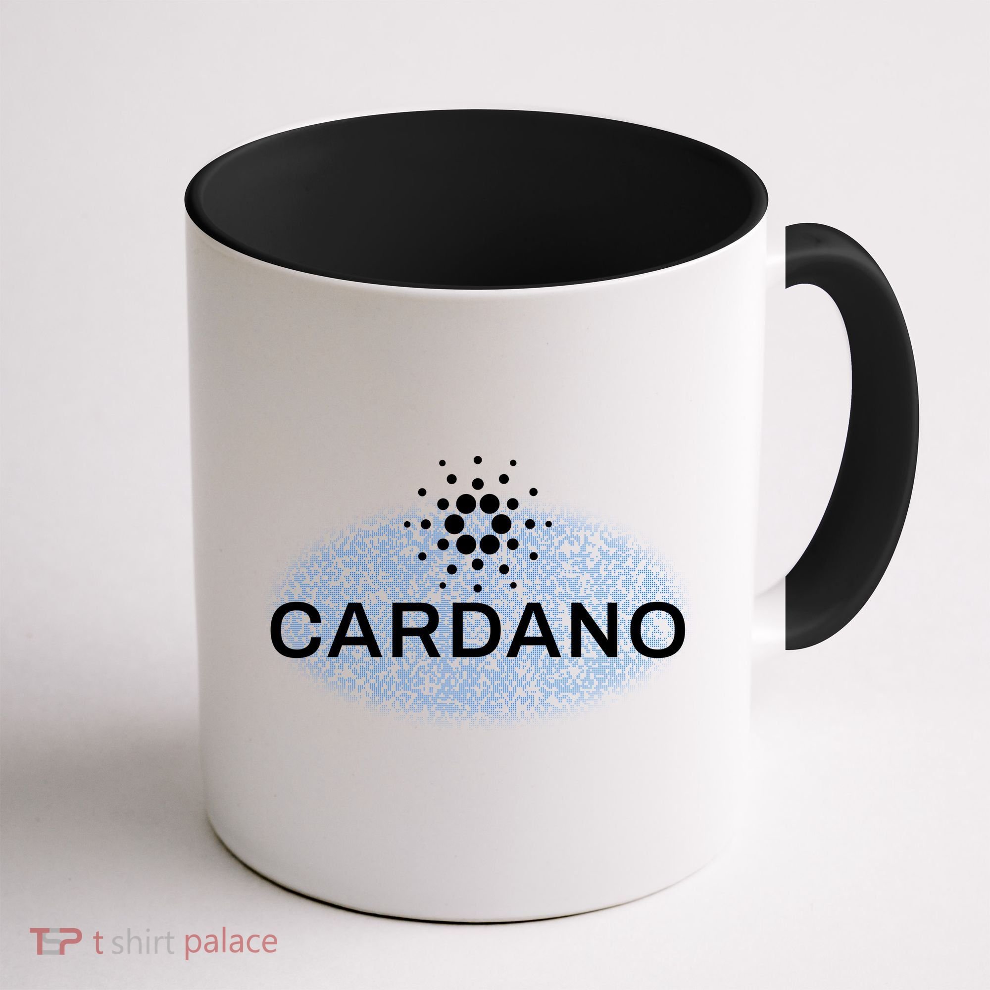 Pixel Cardano Cryptocurrency Logo Coffee Mug