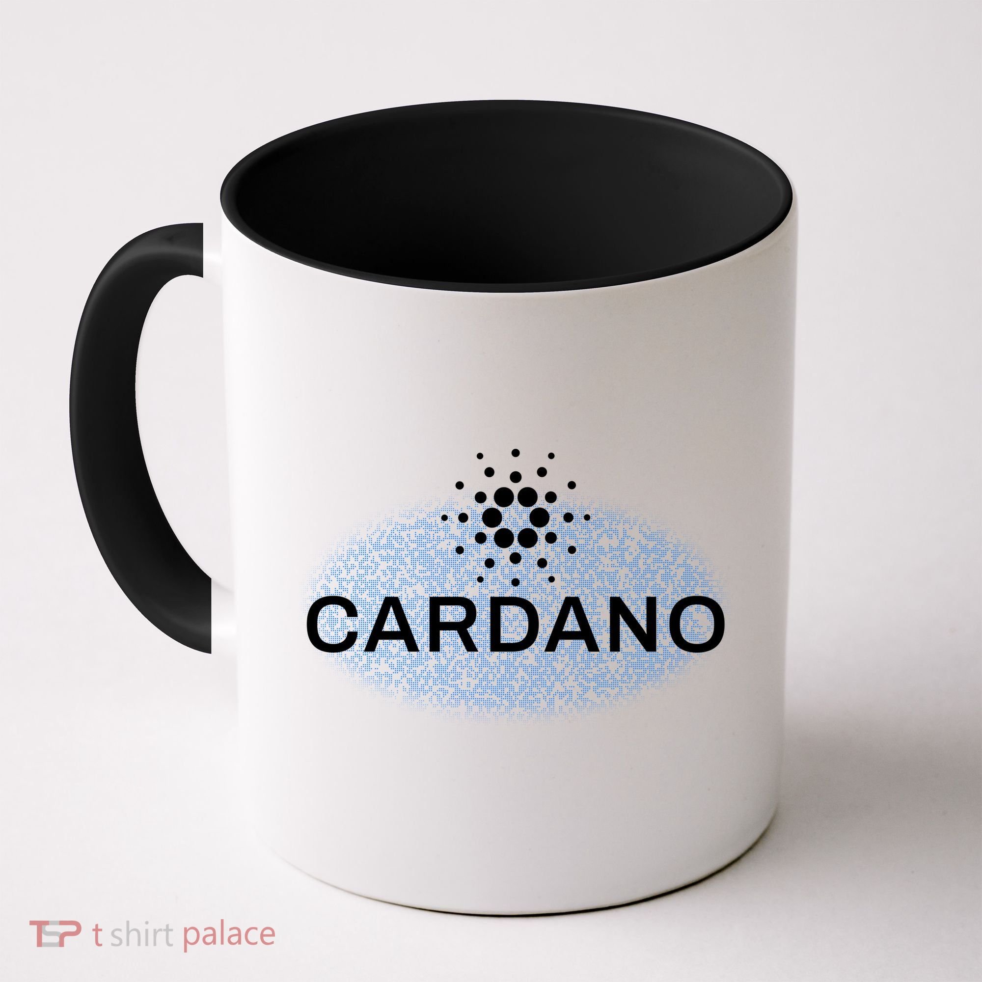 Pixel Cardano Cryptocurrency Logo Coffee Mug
