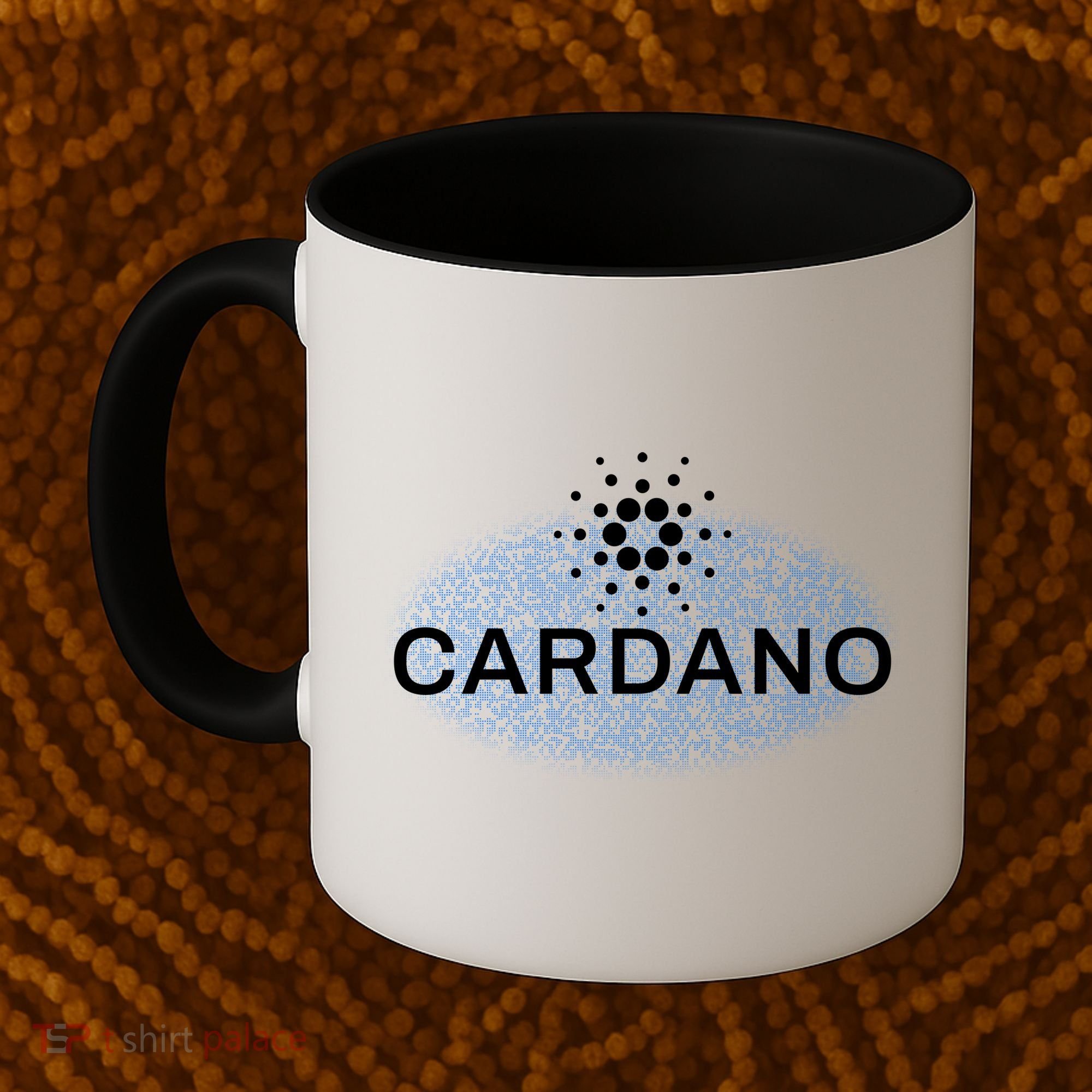 Pixel Cardano Cryptocurrency Logo Coffee Mug