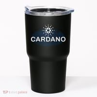 Pixel Cardano Cryptocurrency Logo Tumbler thumb 0
