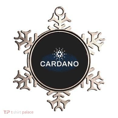 Pixel Cardano Cryptocurrency Logo Ornament