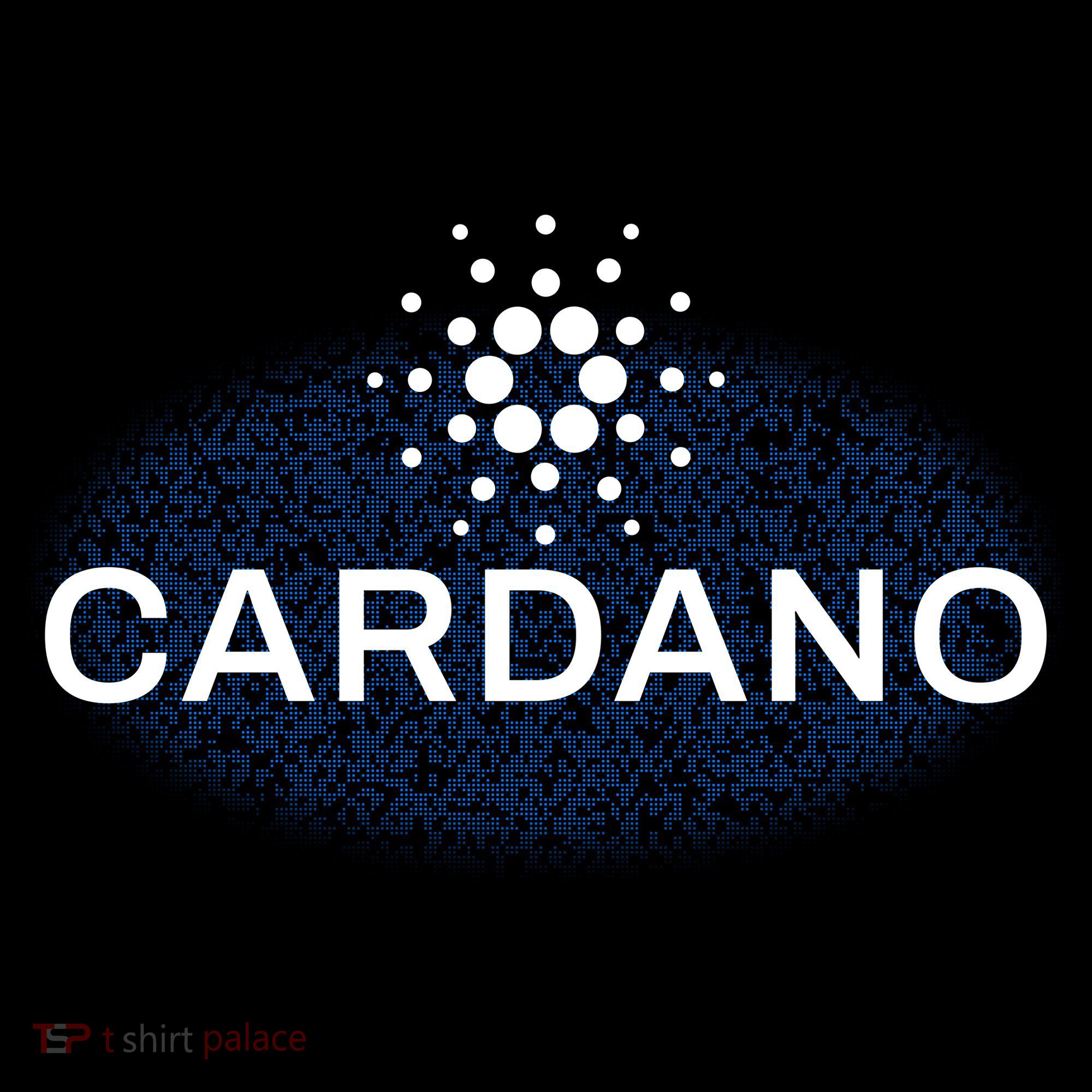 Pixel Cardano Cryptocurrency Logo Ornament