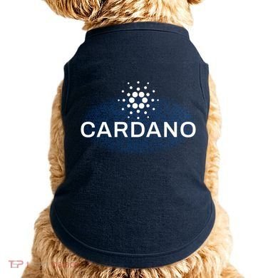 Pixel Cardano Cryptocurrency Logo Doggie Tank