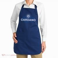Pixel Cardano Cryptocurrency Logo Apron thumb 2