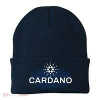 Pixel Cardano Cryptocurrency Logo Beanie thumb 0