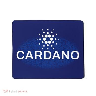 Pixel Cardano Cryptocurrency Logo Mousepad