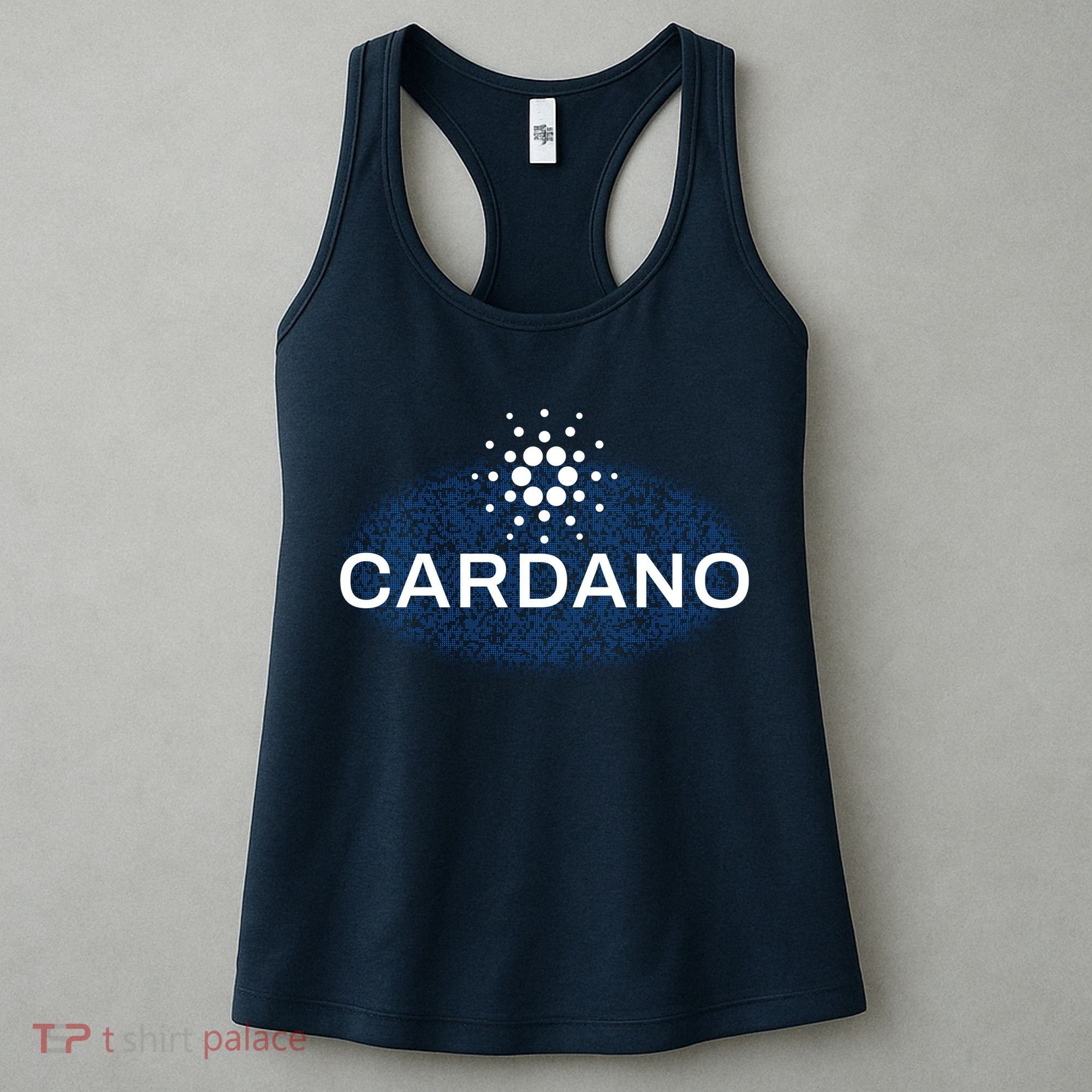 Pixel Cardano Cryptocurrency Logo Women's Tank Top