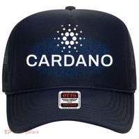 Pixel Cardano Cryptocurrency Logo Hat thumb 0