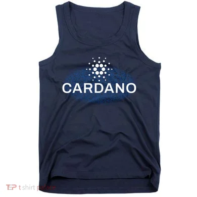 Pixel Cardano Cryptocurrency Logo Tank Top