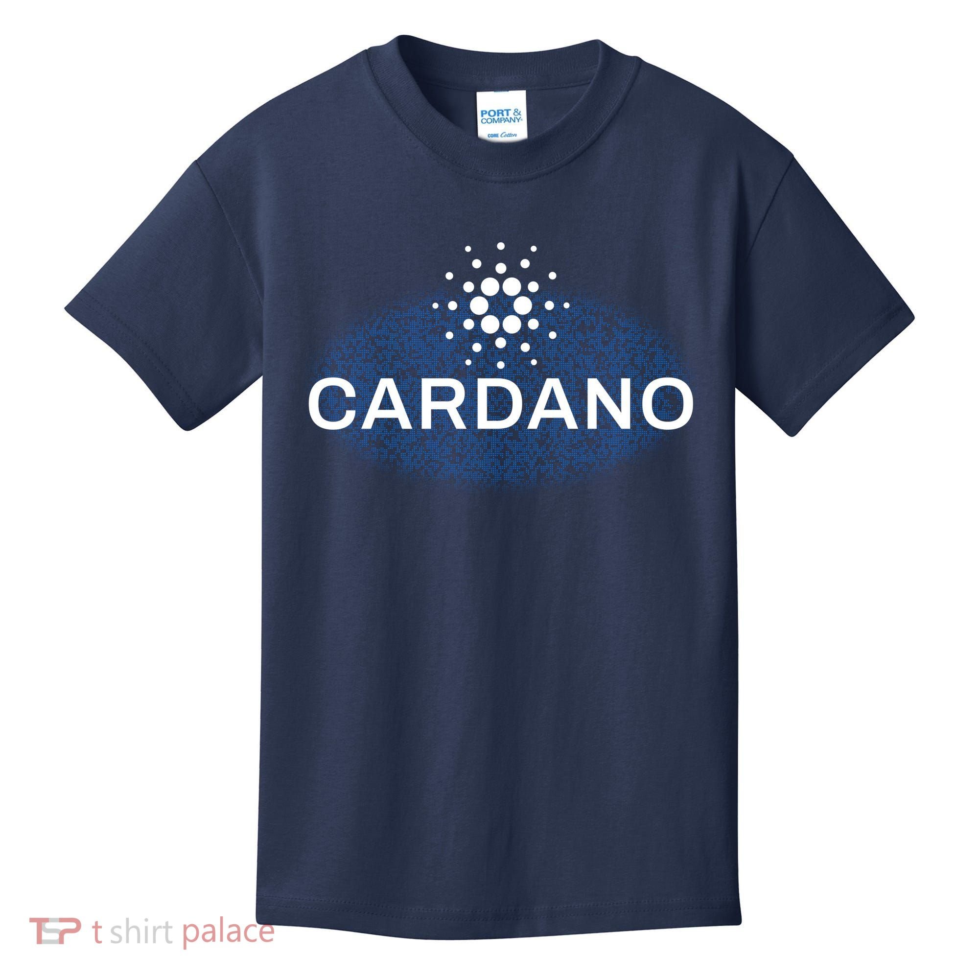 Pixel Cardano Cryptocurrency Logo Kids T-Shirt