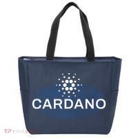 Pixel Cardano Cryptocurrency Logo Tote Bag thumb 0