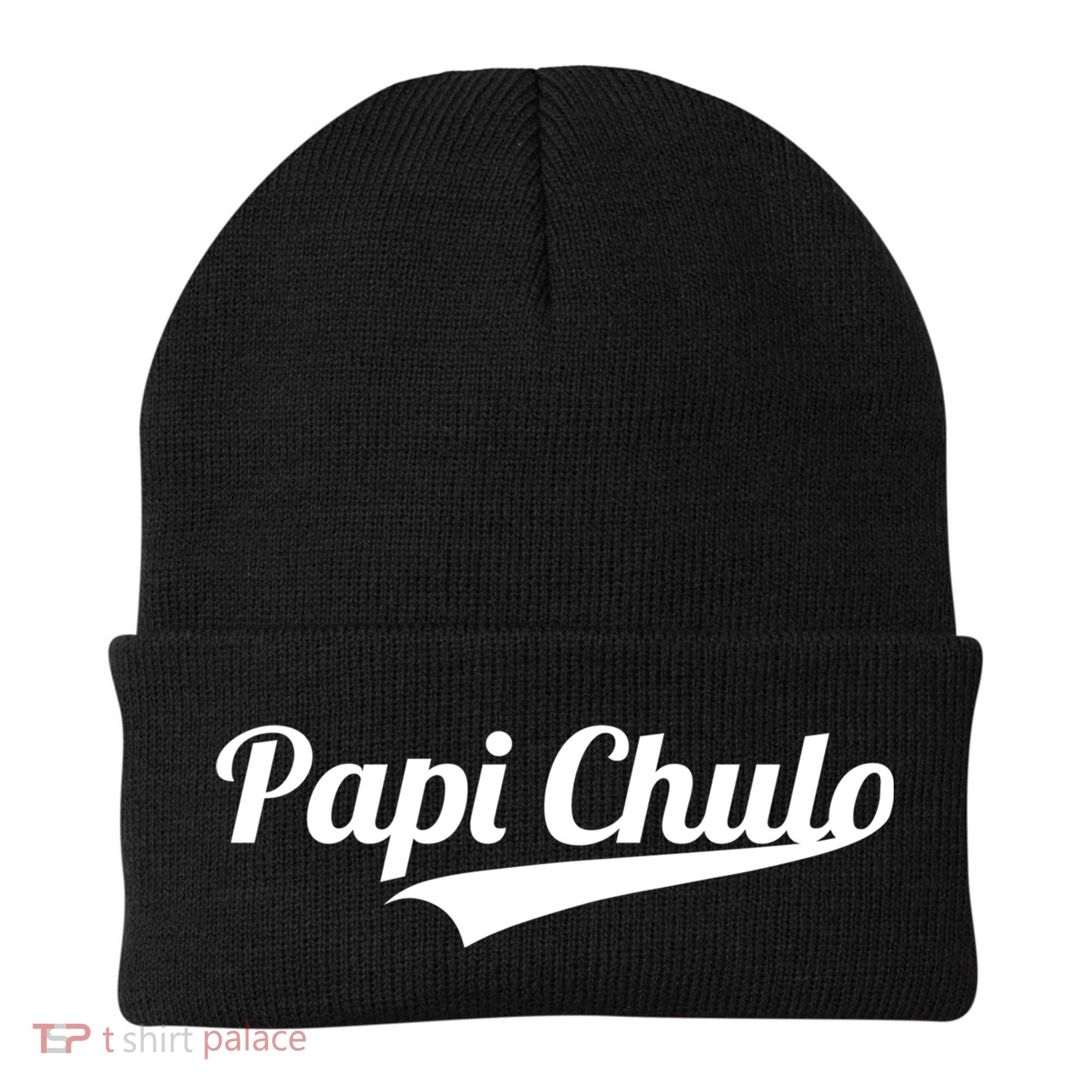 Papi Chulo Cool Daddy Fathers Day Gift Best Papa Gift Beanie