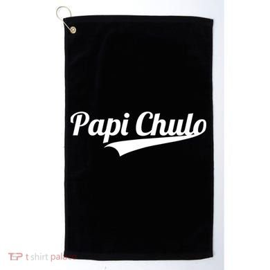 Papi Chulo Cool Daddy Fathers Day Gift Best Papa Gift Golf Towel