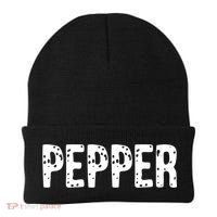 Pepper Costume Couple Salt And Pepper Costume Gift Beanie thumb 0