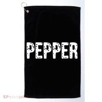 Pepper Costume Couple Salt And Pepper Costume Gift Golf Towel thumb 0