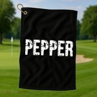 Pepper Costume Couple Salt And Pepper Costume Gift Golf Towel thumb 1