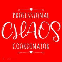 Professional Chaos Coordinator Funny Mom Mother's Day Santa Hat thumb 1