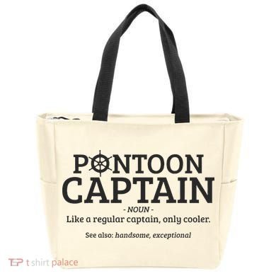 Pontoon Captain Definition Tote Bag