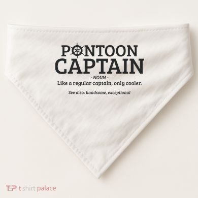 Pontoon Captain Definition USA-Made Doggie Bandana